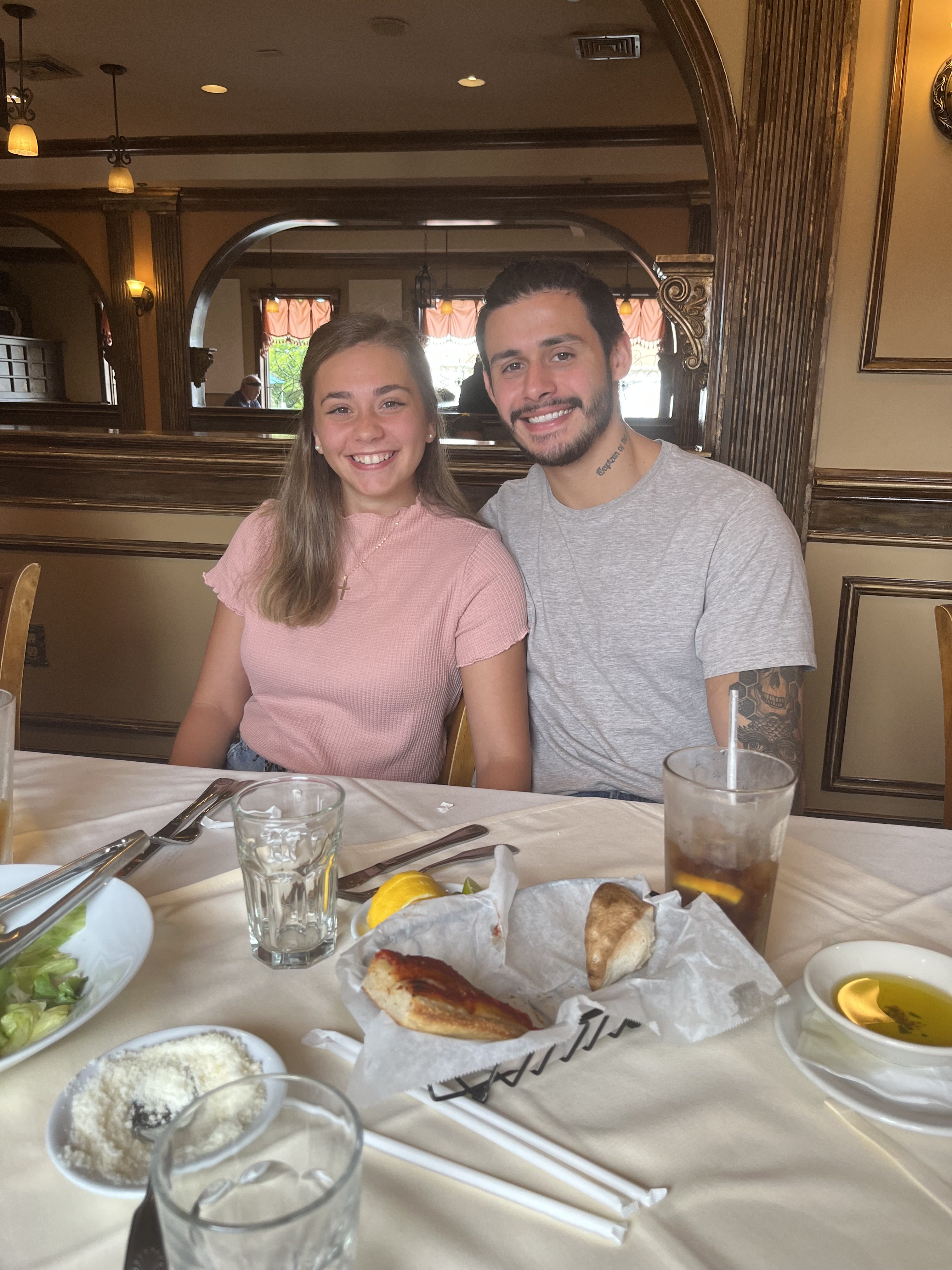 Charlie and Cait when they first met