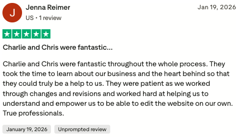 Trustpilot review from Jenna Reimer, Radiant Pathways Learning Center